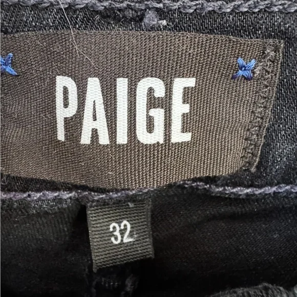 Paige Dark Wash Denim Jeans in W32 - Picture 2 of 3